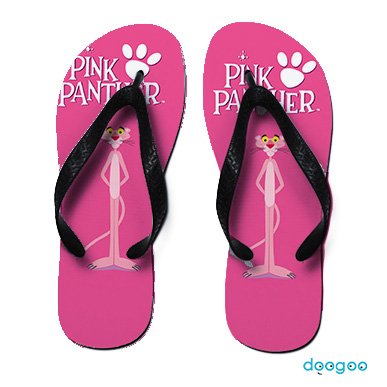 pink panther flip flops